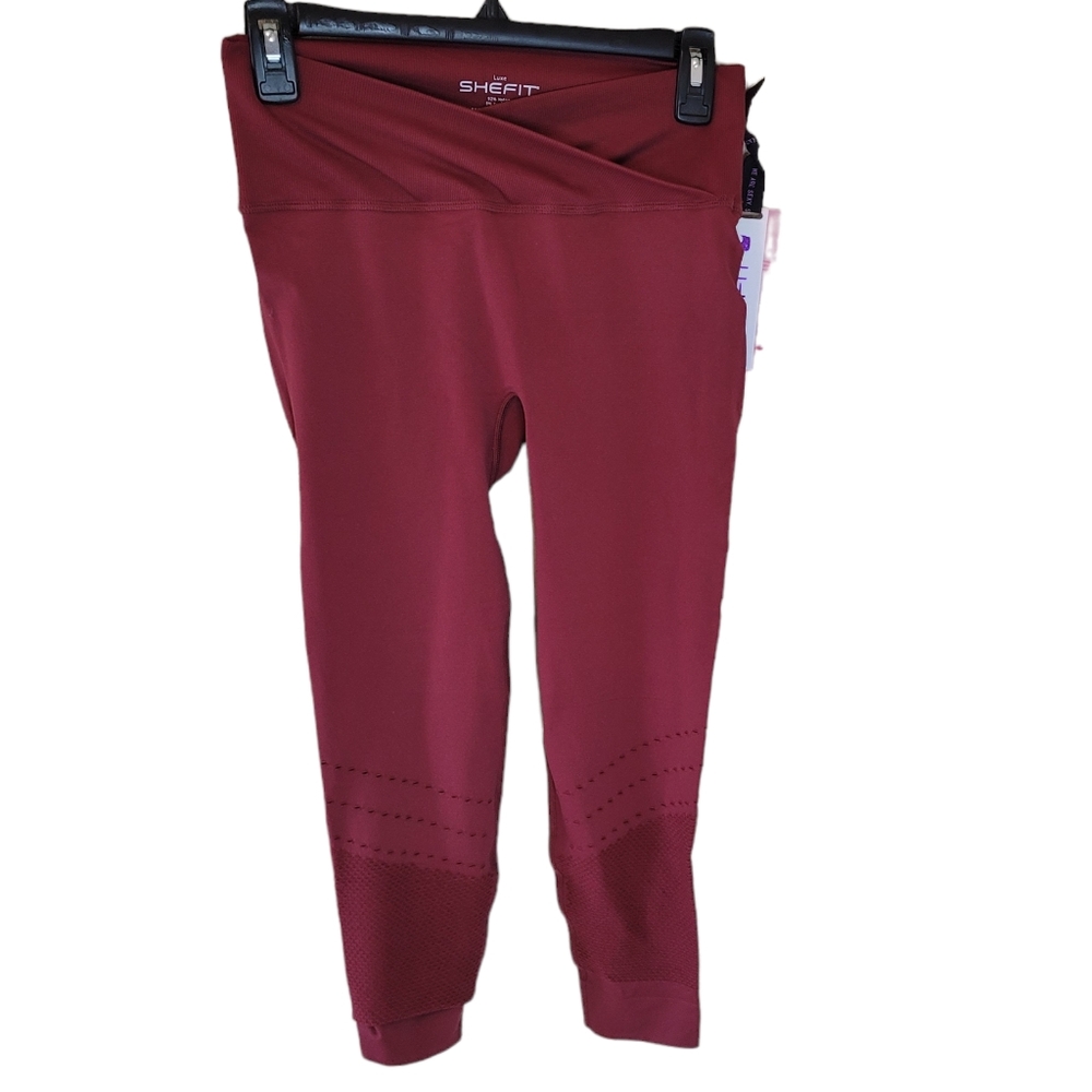 SHEFIT maroon workout pants.  Size 12-14.